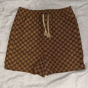 THE NORTH FACE X GUCCI GG CANVAS SHORTS